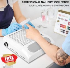 Nail Dust Collector 80W Adjustable Suction Manicure Machine