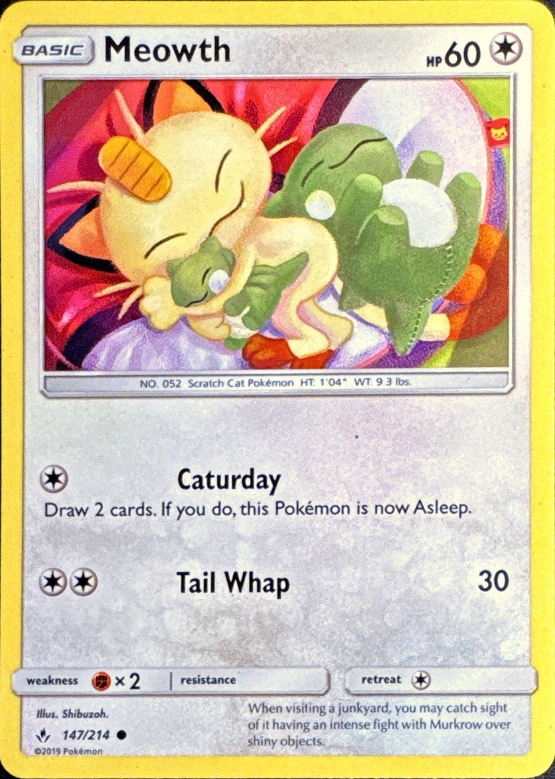 Meowth 2019 Sun & Moon: Unbroken Bonds #147/214 Base Price Guide - Sports  Card Investor