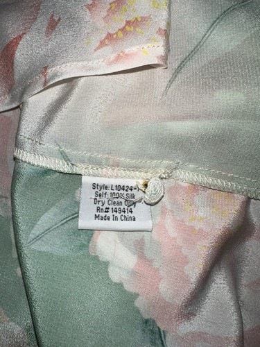 Johnny Was Ruksana Top Womens Shirt S Floral Silk Satin Long Sleeve Fairy Boho - Picture 6 of 6