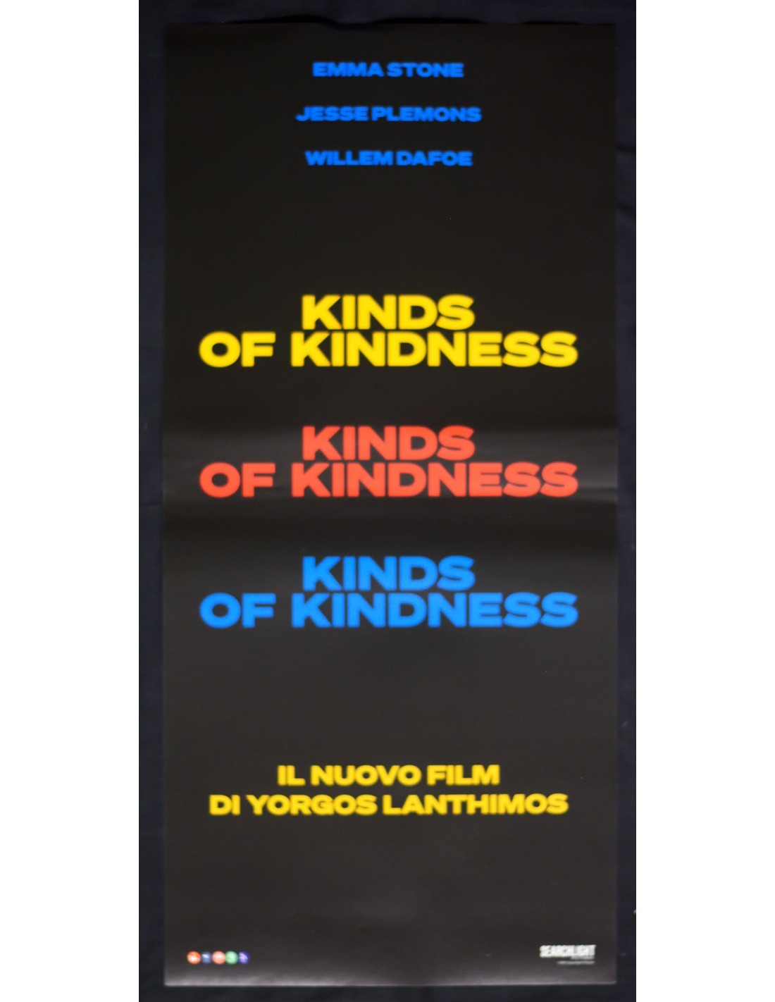 Locandina originale film Kinds of Kindness (2024) - Regia di Yorgos Lanthimos