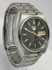 Vtg 1981 Seiko 5 Automatic French Day Date 7009-3130 St/Steel 36mm Gents Watch