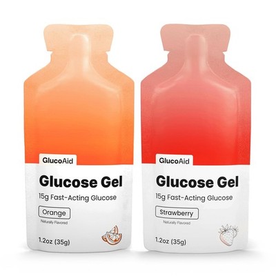 GlucoAid 15g Glucose Liquid Gel, Variety 10 1.22 Ounce (Pack of 10),