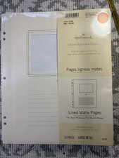 Hallmark Stories/ Create-Your-Own Album Refill- Lined Matte Pages