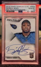 2016 Donruss Elite - Pen Pals Derrick Henry #PP-DH (AU, RC)