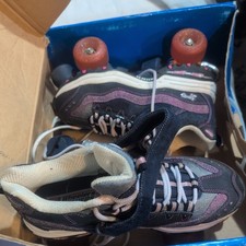 Skechers 4 Wheelers Sport Roller Skates Womens Size 10Navy Blue Hot Pink