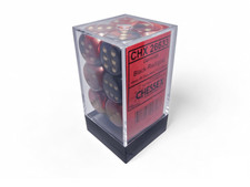 Chessex: Gemini Black/Red 16mm d6 Dice Block 12 Dice 
