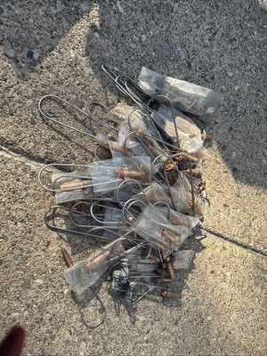 Lot of 90 Assorted Copper And Aluminum Electrical Grounding Clamps