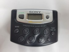 Sony Walkman SRF-M37V Portable Radio TV Weather FM AM WB Clock Japan Black Gray