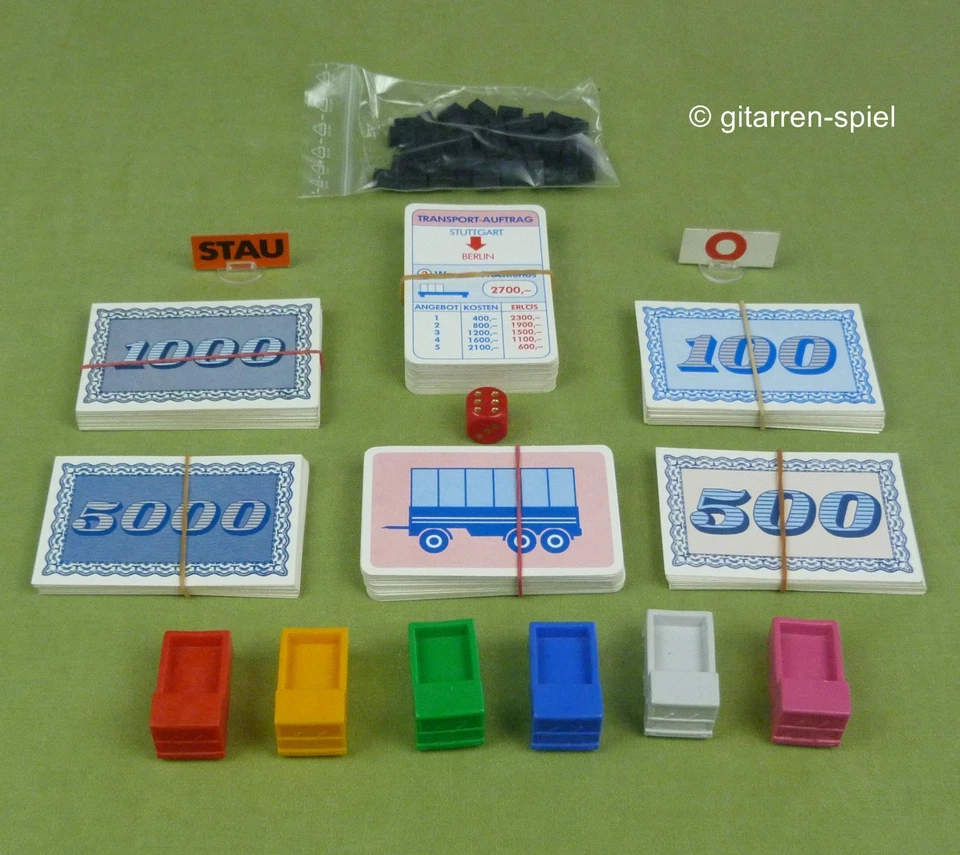 Auf Achse - Brummis Frachten Moneten Komplett - fx Schmid Spiel des Jahres 1987 - Bild 3 von 4
