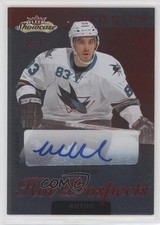 2013-14 Fleer Showcase Hot Prospects Autos Red Glow 21/27 Matthew Nieto Auto a3q