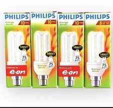 Lotto 4 lampadine Philips Genie a baionetta risparmio energetico 14W nuove lavoro