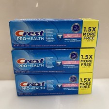3X Crest Pro-Health Fluoride Toothpaste Sensitive  Enamel Shield 2.6 Oz 01-27 