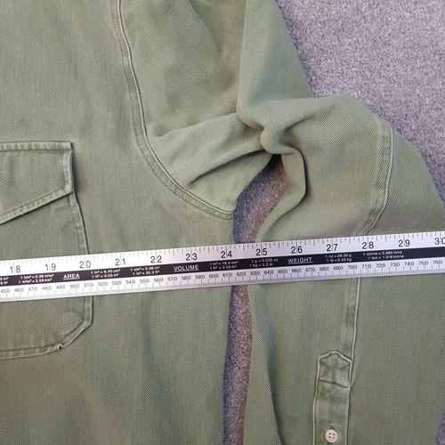 All Saints Mens Shirt Large Green Drobak Military Overshirt Utility Army Field - Picture 5 of 10