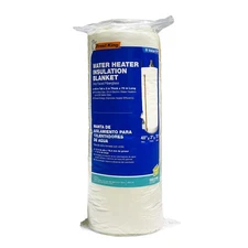 Water Heater Insulation Blanket, Vinyl/Fiberglass, 60gal, 48in, Tape Included