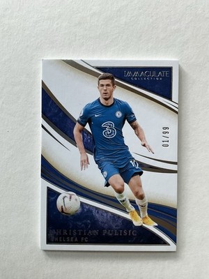 2020 Panini Immaculate Soccer Christian Pulisic Blue /99 #136 USMNT SP