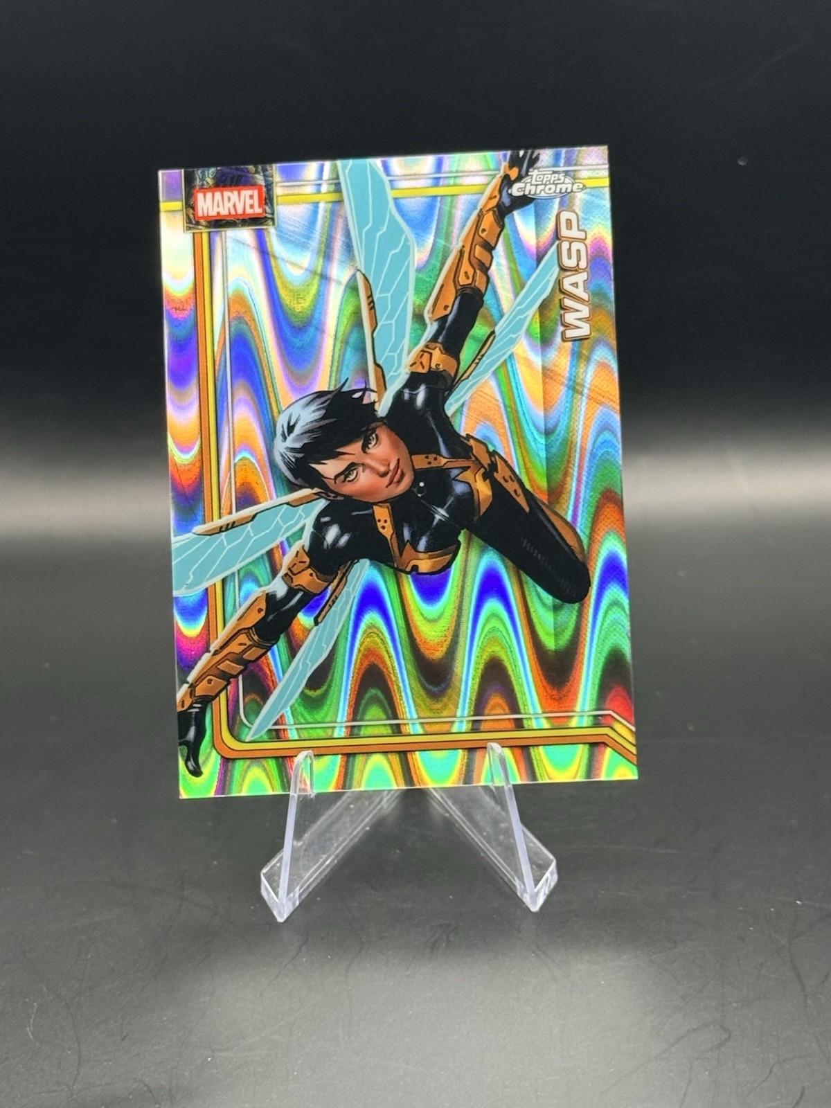 2026 Topps Chrome Marvel Raywave Refractor Wasp #194