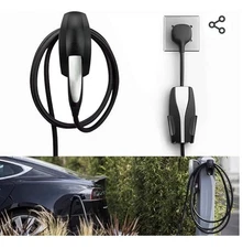 SEVEN SPARTA Charging Cable Holder with Chassis Bracket Compatible with Tesla
