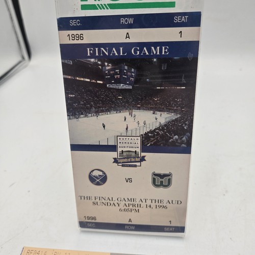 Buffalo Sabres - Hartford FINAL GAME AT THE AUD authentic ticket & SGA 4/14/96 - Picture 2 of 4