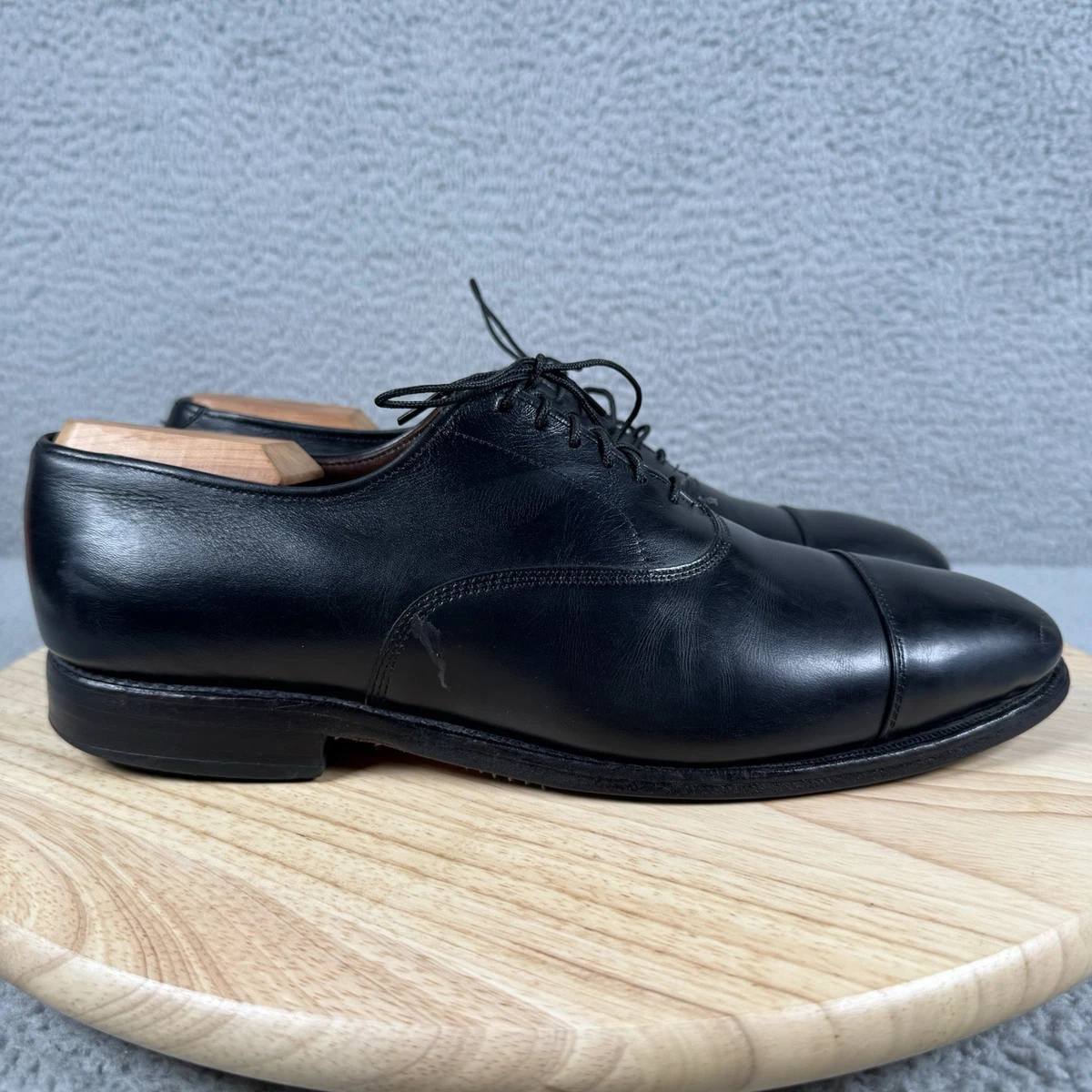 Allen Edmonds Black Hills Oxford Shoes Mens Size 11.5D Black Plain Toe Preppy Allen Edmonds Superb Carlyle Plain-toe Oxford | Mercari main image 4