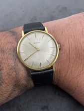 Vintage Zodiac Watch Gold Plated Mens 34mm Mechanical Watch Cal.52 17j