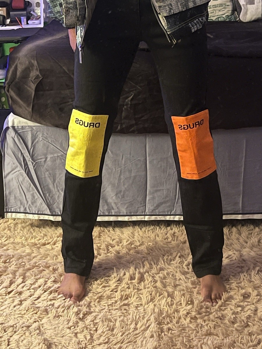 Raf Simons AW18 “Drugs” Patchwork Jeans, 29 | eBay