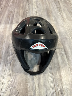 #ad Top Ten Avantgarde Black Muay Thai Kickboxing Sparring Headgear Size Large $75.00