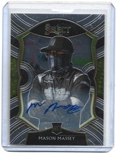 MASON MASSEY 2021 CHRONICLES SELECT RACING ROOKIE AUTO CARD # 15 RC