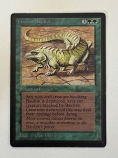 Magic the Gathering MTG Beta Thicket Basilisk LP  (Beta Bob)