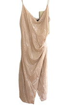 Black Halo Sleeveless Champagne Glitter Cocktail Party Dress Size 4/ 2 available