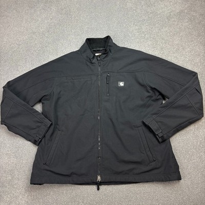 Carhartt Jacke Damen 2XL XXL Schwarz J176 Softshell Gefüttert Arbeit Chore Mantel Lady