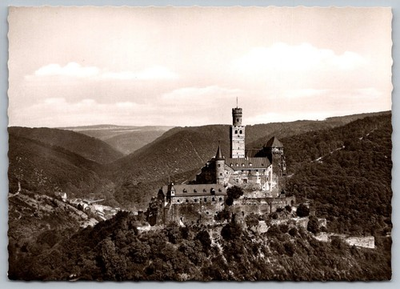 #ad #ad Marksburg Castle Koblenz Germany Vintage Black amp; White Postcard RPPC $14.95