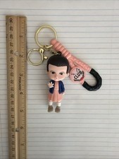 Eleven From Stranger Things Rubber  Metal Keychain New Fast Shipping 
