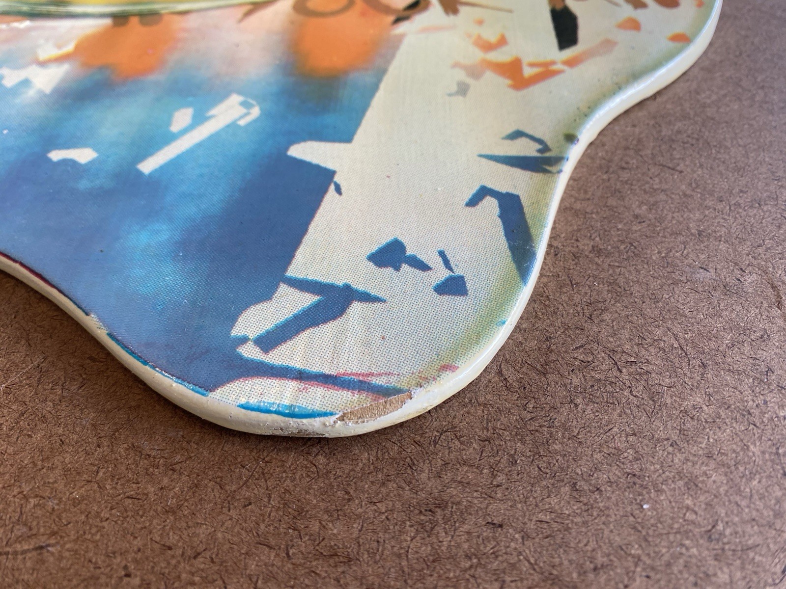 2010 Skim Lizard 35” Promo Wood Skim Water Board - Mischievous Smile Design