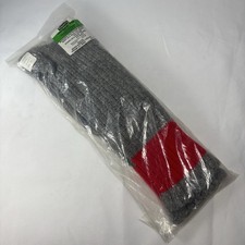 Sears Socks Rugged Outdoor Grey Red Sz10.5- 11 Wool Blend Sani-Gard Plus NOS Vtg