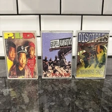 Christian Rap Hip Hop - Cassette Lot of 3 - P.I.D. Gospel Gangstas D.O.C.