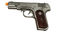 Vintage Hubley 1939 Army 45 Toy Cap Gun Made In USA Rearing Horse Colt Cast Toy Vintage Hubley 1939 Army 45 Toy Cap Gun Made In USA Rearing Horse Colt Cast Toy