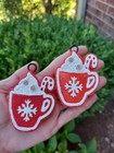 Red Metallic Snowflake Mug Vent Clips - Car and Home Freshie