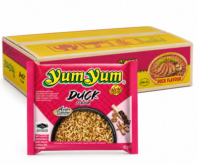 Yum Yum Instant Nudeln Ente 30x60g Vorratspack Halal Laktosefrei Vegan Asia
