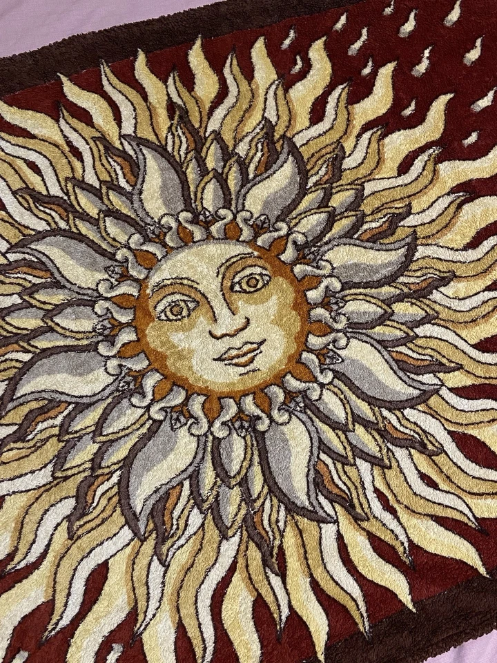 Hermes Paris Beach Towel Bath Mat Cotton SUN Print Made In France - Image 2 of 4