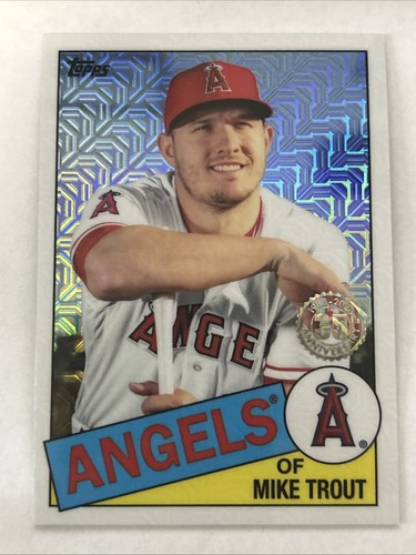 Mike Trout #85C-1 2020 Topps Chrome Silver Pack 1985 card