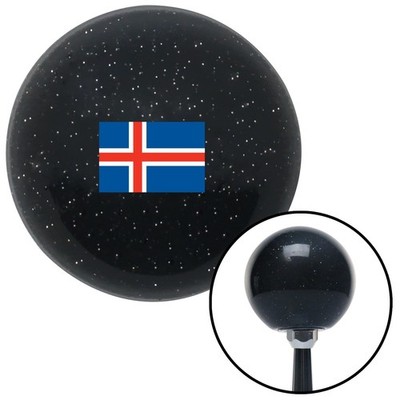 Iceland Black Metal Flake Shift Knob w/ M16x1.5 Insert Shifter Auto Manual Brody