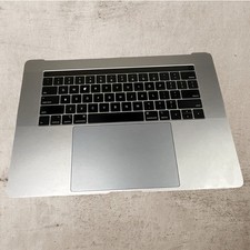 15" MacBook Pro A1990 2018 Palmrest Keyboard Touchpad Silver Genuine TESTED
