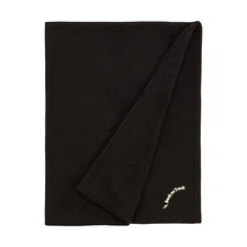 BACK ON TRACK Human 47 1/4" x 63" Black Fleece Blanket (10200000)
