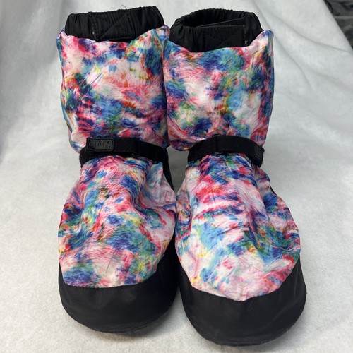 Bloch Multicolor Printed Warmup Booties ,  Adult Size Small