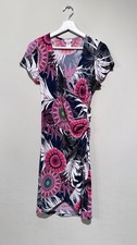 Moci by Purple Rain Dress Floral Stretch Sexy Elegant Work Cocktail Women M