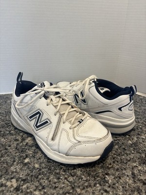 New Balance 619 Shoes Mens 9 4E White Blue Leather Walking Sneakers Comfy Dad