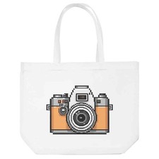'Pixel Style Camera' Tote Shopping Bag For Life (BG00089099)