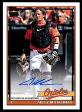 2026 Topps Series 1 Adley Rutschman 1991 On Card Auto Baltimore Orioles