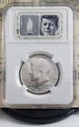 1976-S Bicentennial - Silver Kennedy Half Dollar with Vintage Stamps - Nice! W3