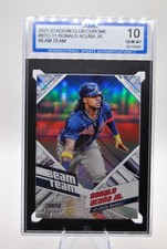 2021 Stadium Club Chrome #BTC-11 Ronald Acuña Jr. Beam Team - ISA 10